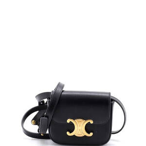 Celine Mini Triomphe Shoulder Bag Smooth Calfskin